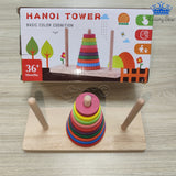 Torre Hanoi 10 Anillos Rompecabezas Logico Matematico