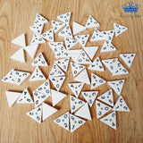 Domino Triangular Alta Calidad Fichas Pesadas Juegos Familia