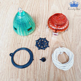 Trompo 5 Estrellas Metalizado Cuerda Accesorios Trucos Juego