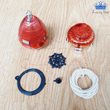Trompo 5 Estrellas Metalizado Cuerda Accesorios Trucos Juego
