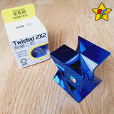 Twisted 2x2 Diansheng Metalizado Torcido Espejo Brillante