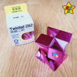 Twisted 2x2 Diansheng Metalizado Torcido Espejo Brillante