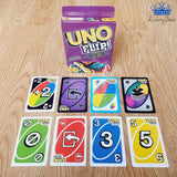 Cartas Uno Flip Morado Juego Mesa Doble Cara Lado Oscuro
