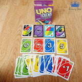 Cartas Uno Flip Morado Juego Mesa Doble Cara Lado Oscuro
