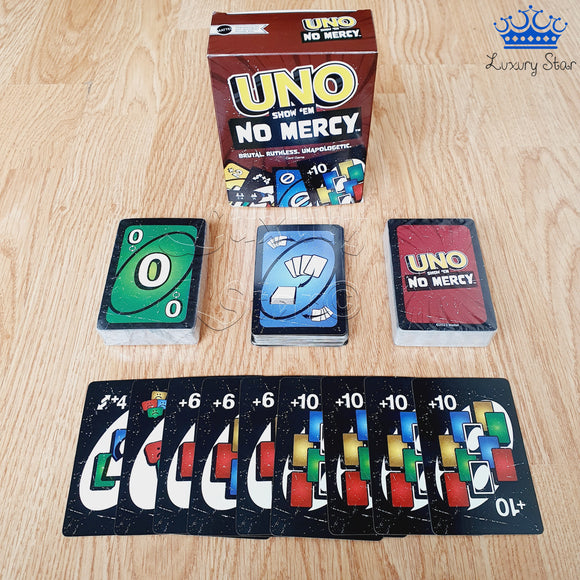 Cartas Uno No Mercy Brutal Juego De Mesa Familia Amigos Generico