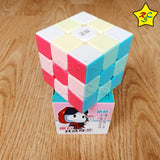Cubo Qiyi 3x3 Neon Warrior Pastel Speedcube Macaron Stickerless Mate