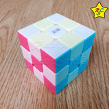 Cubo Qiyi 3x3 Neon Warrior Pastel Speedcube Macaron Stickerless Mate