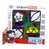 Pack Cubos Qiyi Modificaciones 3x3 Original Negro