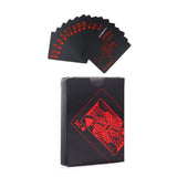 Baraja Poker Black Cartas Plástico Negro Naipes Premium