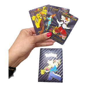 Baraja Pokemon Cartas Metalizadas Coleccionables Premium x 55 Cartas