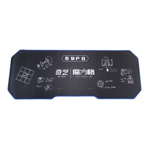 Tapete Cubo Stackmat Grande Qiyi Speed Negro Azul