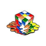Pin Cubo Rubik 3x3 Derretido Prendedor Ropa Accesorio