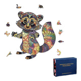 Rompecabezas Animales Figuras Madera Siluetas Formas Colores