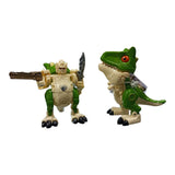 Juguete Dinosaurio Transformer Metalico Robot Accesorios