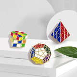 Pin Cubo 3x3 Pyraminx Megaminx Prendedor Metalico Magnetico