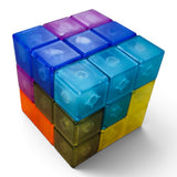 Cubo Soma Magnetico + Tarjetas Puzzle Reto Mental