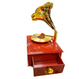Joyero Tocadisco Caja Musical Cuerda Detalle Melodia Mozart
