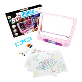 Magic Pad 3d Tableta Magica Juguete Niños Luces Diversion