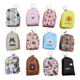 Llavero Monedero Maleta Mini Animado Estampado Colores