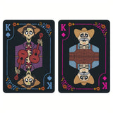 Naipes Poker Disney Coco Pelicula Cartas Baraja Mexico Juego Negro/fucsia Coco Inglés