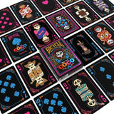 Naipes Poker Disney Coco Pelicula Cartas Baraja Mexico Juego Negro/fucsia Coco Inglés