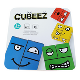 Juego Cubeez Bloques Battle Caras Cubos Color Tarjeta Timbre