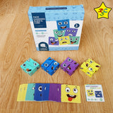 Juego Face Changing Cube Caras Cubos Color + Tarjeta
