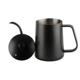 Tetera Cuello Ganso Acero Inoxidable Bebidas Negra Con Tapa