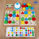 Juego Agilidad Figuras Geometricas Competencia + Campana