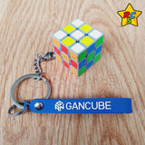 Gan 328 Llavero Gris Edición Limitada Mini 3x3 Coleccionable Negro