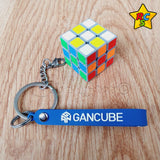 Gan 328 Llavero Gris Edición Limitada Mini 3x3 Coleccionable Negro