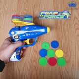 Pistola Lanza Discos Foami Juguete Niños Diversion Dispara