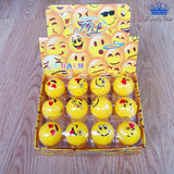 Lip Balm Balsamo Labial Emojis Caritas Amarillo Redondo