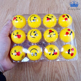 Lip Balm Balsamo Labial Emojis Caritas Amarillo Redondo