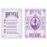Baraja Naipes Bicycle Villains Poker Villanos Morado Verde