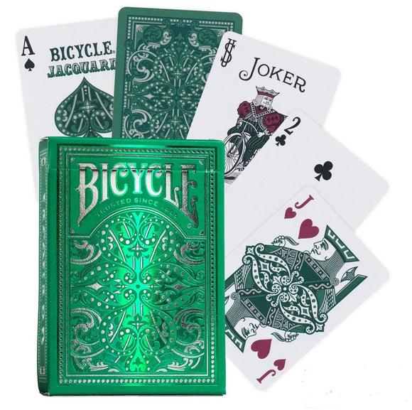 Baraja Jacquard Bicycle Naipes Poker Verde Air Cushion