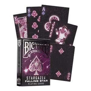 Cartas Bicycle Stargazer Falling Star Morado Baraja Poker