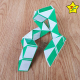 Snake 24 Piezas Antiestrés Rompecabezas Colores Formas