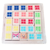 Tangram Tetris Madera Colores Perro Gato + Tarjetas Retos