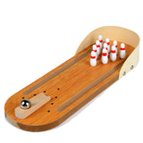 Mini Bolos Cancha Madera Escala 30 X 10 Cm Rampa Bola Metal