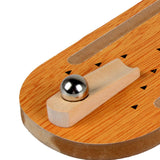 Mini Bolos Cancha Madera Escala 30 X 10 Cm Rampa Bola Metal