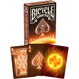 Cartas Bicycle Stargazer SunSpot Sol Dorso Negro Fuego.