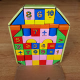 Mochila Cubos Didactico Colores Numeros Armar 52 Bloques