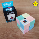 Pack Cubos Macaron Moyu 2x2 A 5x5 Color Pastel Jelly