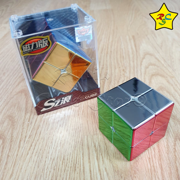 Cyclone Boys Metalico 2x2 Cubo Magnético Metalizado