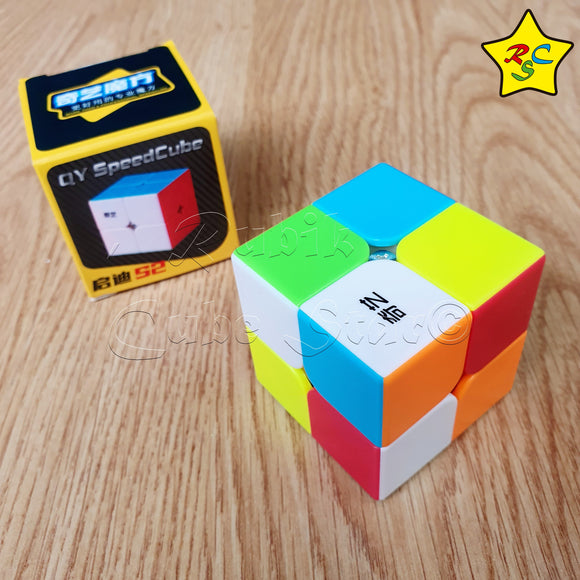 Cubo Qidi S 2x2 Qiyi - Stickerless - Negro