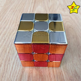 Cyclone Boys Metallic Cubo 3x3 Magnético Metalizado