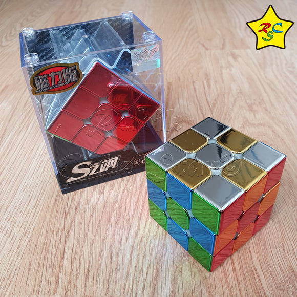 Cyclone Boys Metallic Cubo 3x3 Magnético Metalizado
