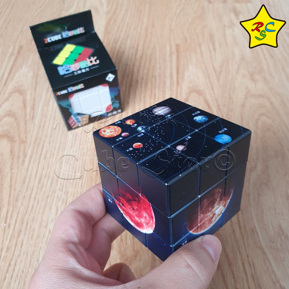 Cubo 3x3 Sistema Solar Galaxia Planetas Impreso Zcube