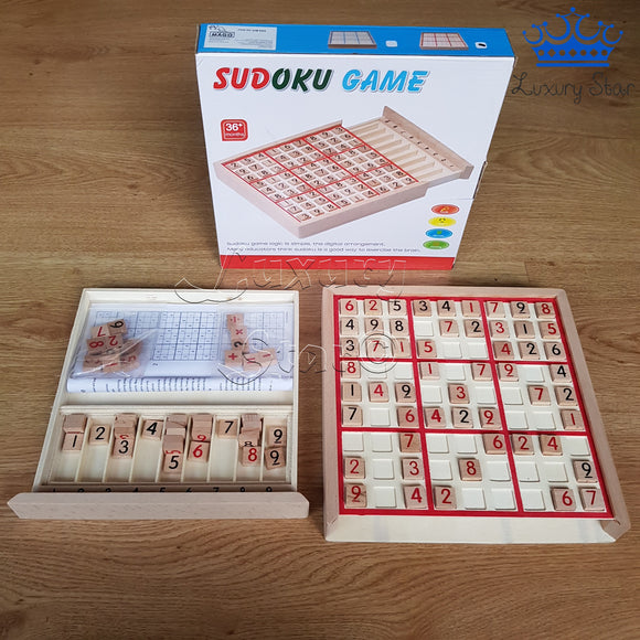 Sudoku Madera Juego Mental Matematico Numeros 100 Ejercicios